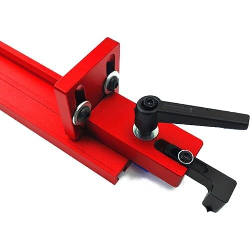 Fixed T-Slot Miter Track Stop Locator Sliding Brackets Woodworking Rail Retainer Chute Backing Connector Wood Working Tool