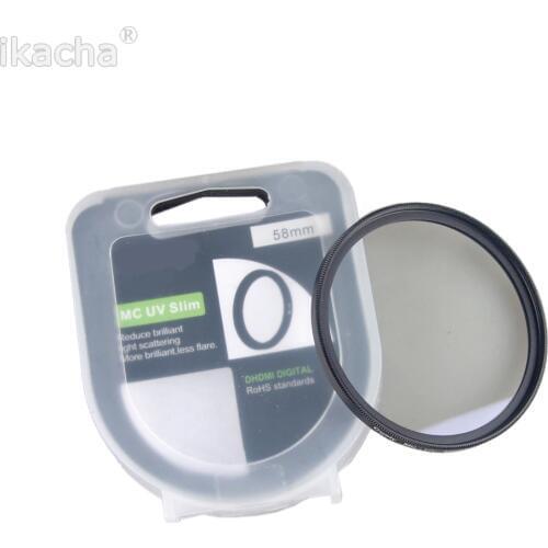 MCUV MC Filter 37 40.5 43 46 49 52 55 58 62 67 72 77 82mm UV Lens for Nikon canon t3i D3100 D3200 D5200 D7100 d5300 d3300