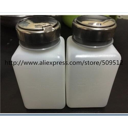 2/10pcs A quality 180ML Bottle BOX for phone Alcohol Liquid Pumping Dispenser free shipping