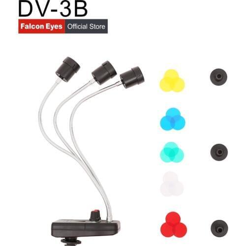 FalconEyes Triple 3 LED Magic Background Light for Macro Shooting DV-3B Color led for Jewelry Photography