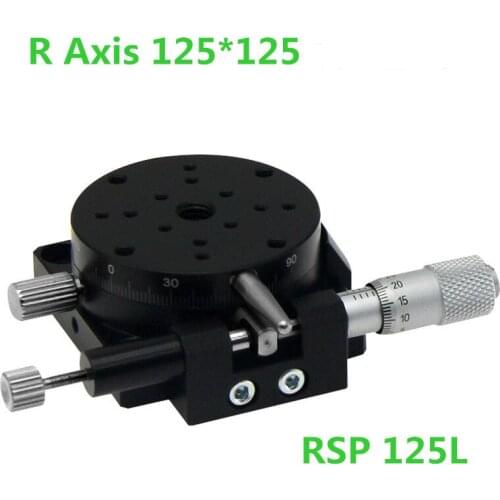 RSP125-L R Axis 125mm Manual Rotating Platform Sliding stage Precision Bearing Linear Stage Load 49N 125mm