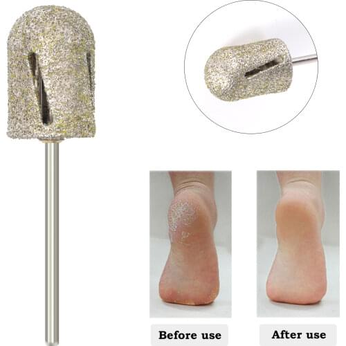 80/120# Nail Drill Bit Diamond pedicure polish Cap Foot Callus Cuticle Cutter Burr Manicure Accessories Milling Electric File