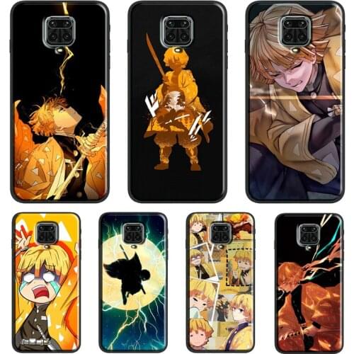 Agatsuma Zenitsu Kimetsu no Yaiba For Xiaomi Redmi 9 9A 9C 9T K40 Funda For Redmi Note 10 Pro 8T 9S Note 9 8 7 Pro Soft Case