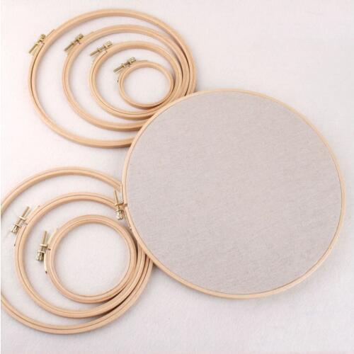 Set Rings DIY Hoops Loop Needle Sewing Machine Circle Wooden Cross Stitch Embroidery Bamboo Household Work Shed Craft Frame