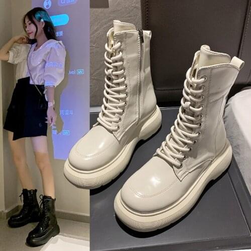 New Luxury Chelsea Boots Women Ankle Boots Chunky Winter Shoes Platform Ankle Boots Slip On Chunky Heel Boot Brand Designer