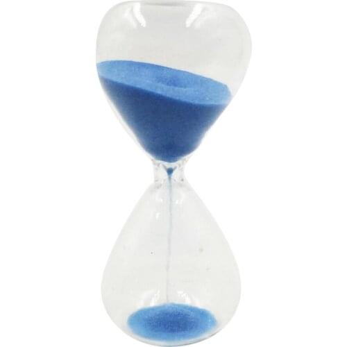 3 Minutes Sandglass Hourglass Sand Clock Timers Home Desktop Clock Blue