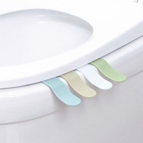 Plastic Anti-dirty Toilet Seat Cover Lifter Seat Cover Lid Handle Sticker Lifting Device for Travel Home Bathroom Accessories