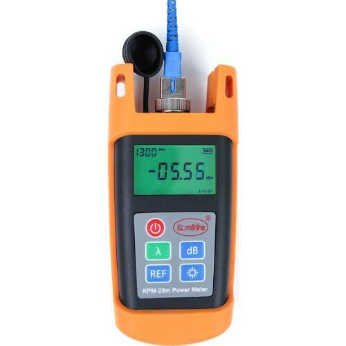 Handheld FTTH Fiber Optical Test Tool Fiber Optic Power Meter KPM-25M OPM Tester 0.01dbm Resolution
