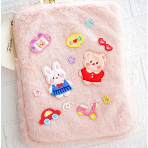 Self-Adhesive Animal Bear Rabbit Couple Embroidered Patches Ironing Stripes on Clothes Sticker Badge Iron Sticker for Clothing