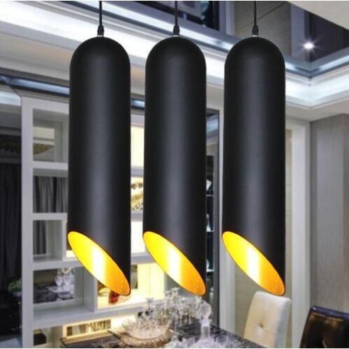 Modern Cylinder Aluminum Droplight LED Pendant Light Fixtures For Dining Room Bar Hanging Lamp Home Lighting Lamparas Colgantes