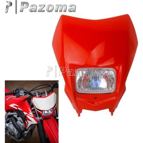 Universal Motocross Supermoto Headlight Front Light Mask Enduro Lighting for Honda CRF150F CRF230F CRF 250 450 R F L Suzuki