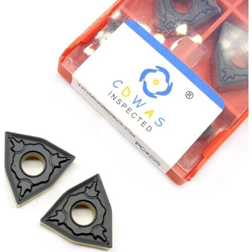 High quality WNMG080404 PM PC4225 carbide insert CNC Lathe cutter tool carbide insert for steel WNMG080404 External Turning tool