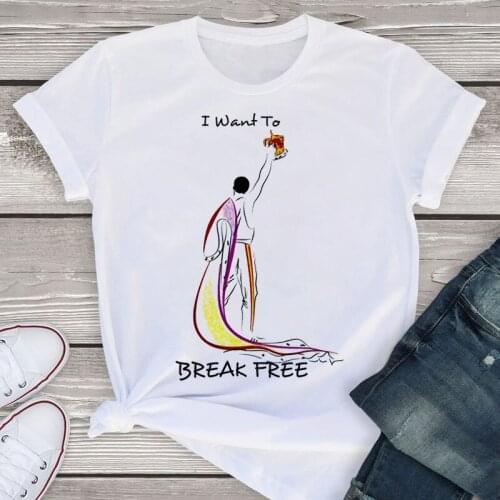 Womens T-shirts Harajuku Graphic tshirt 90s Girl Streetwear Top Female Fashion O-neck T-shirt Summer Short Sleeve t-shirt femme