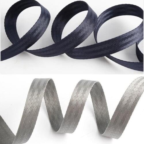 2CM Navy Blue Brown Black Nylon Webbing Tape DIY Racing Car Manual Child Safety Seat Backpack Pet Strap Belt Crafts Material