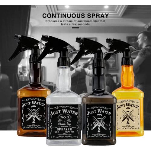 600ML PET Beauty Hairdressing Spray Bottle Salon Professional Styling Fine Mist Applicator Bottle With Rotatable Nozzle