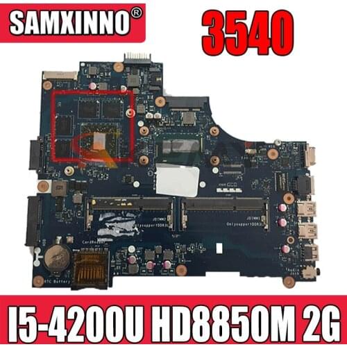 Akemy For Dell Latitude 3540 Laptop Motherboard ZAL00 LA-A491P I5-4200U CPU HD8850M 2G CN-0TXW71 0TXW71 TXW71 100% Tested