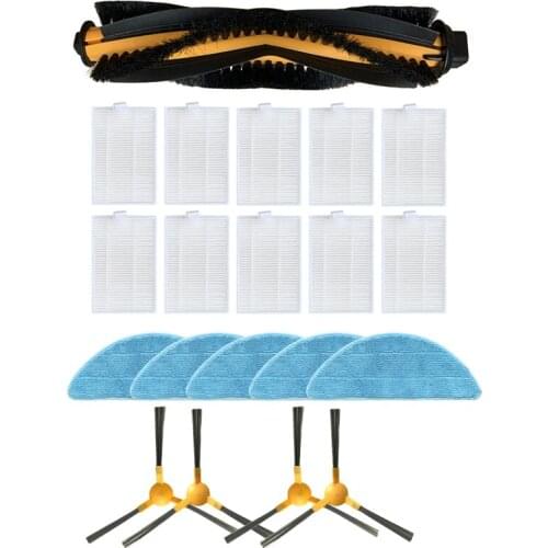 Main Brush HEPA Filter Side Brush for MOOSOO RT30 RT40 RT50 R3 R4 Robot Accessory Set Vacuum Cleaners Parts Accessories