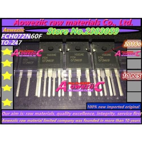 Aoweziic 2019+ 100% new imported original FCH072N60F 072N60F FDH27N50 FGY75N60SMD FGY75N60 TO-247 IGBT transistor