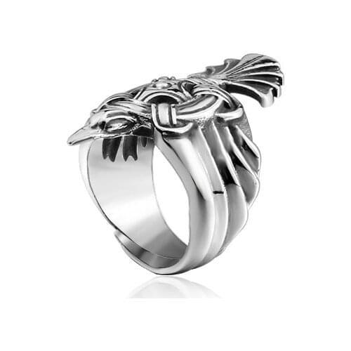 Beier 316L Stainless steel men phoenix viking ring fashion 3D design titanium steel man jewelry LR716