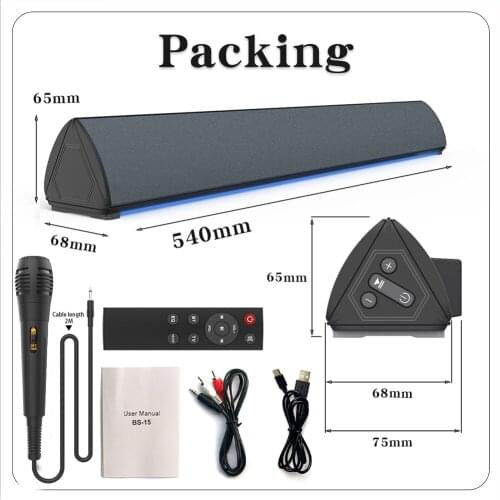 Wireless Bluetooth Speaker Computer Subwoofer Mobile Phone K Song Atmosphere Lighting TV Soundbar Portable FM Radio Music Center