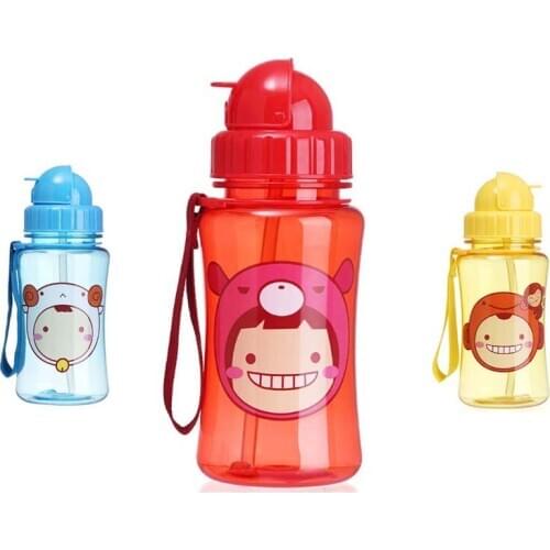 Baby Cartoon Travel Water Bottle Children Drink Bottles Infant Boy Girl School Courage Training Bottle Water Drinking Bottle