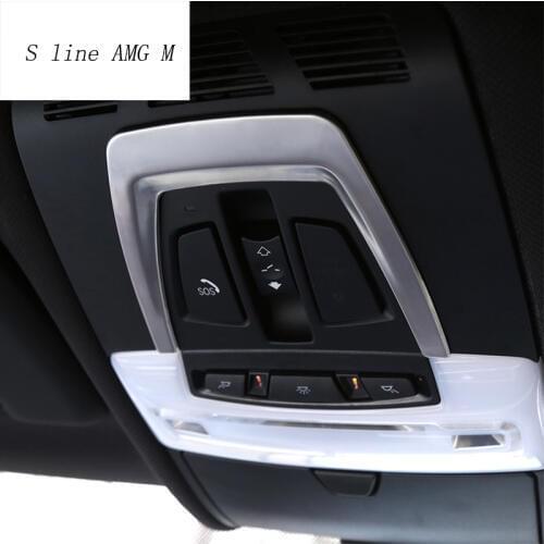 For bmw X5 X6 E70 E71 F15 F16 Car styling Interior Dome Reading Light Decoration Frame Covers Stickers Trim auto accessories