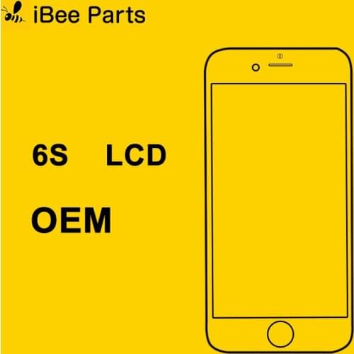 IBee Parts 10PCS OEM 4.7 inch for iPhone 6S LCD display screen + flex cable + backlight Free shipping