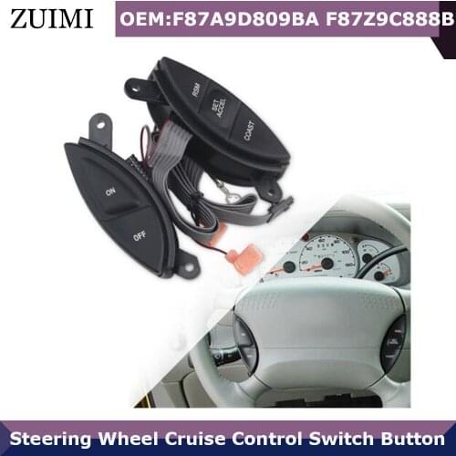 F87A9D809BA F87Z9C888BB For Ford Steering Wheel Cruise Control Switch Button For Ford Explorer Ranger Sport Mercury Mountaineer
