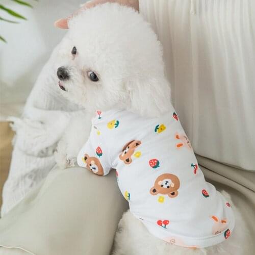 Hot Sale Cute Dog Clothes Cartoon Bear Pets Dog Clothing For Small Medium Dogs Costume Chihuahua Ropa Perro Pet Shirt Yorkshire