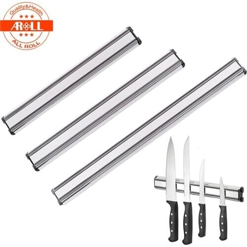 Stainless Steel Magnetic Wall Knife Holder Rest Stand for Knives Bar Storage Block Save Space Magnet Kitchen Tools Knife Holder