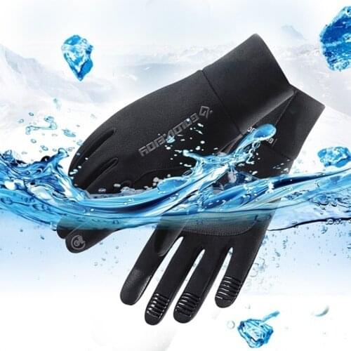 Mens Cycling Gloves Touchscreen Gloves Windproof Outdoor Mittens for Skiing