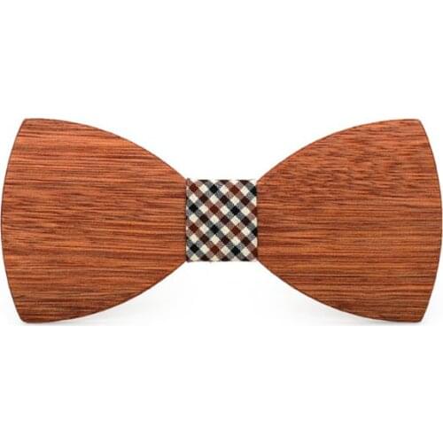 40GC Men High Quality Wooden Bow Ties Classic Business Butterfly Solid Wood Bow Tie