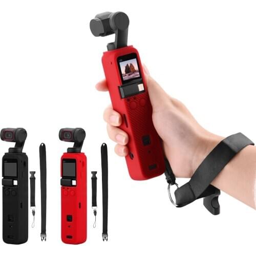 Soft Silicone Case Cover for DJI Pocket 2 Protective Cover Housing Skin Soft Shell Lens Cap Handheld Gimbal Camera Accessory