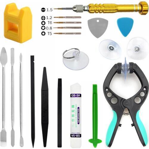 UANME 21 in 1 Phone Repair Tools Kit Spudger Pry Disassemble Opening Tool Screwdriver Set For iPhone Tablet PC Repair Tools