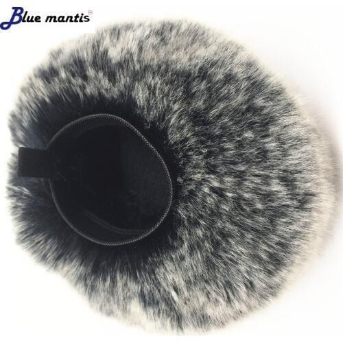 Outdoor Artificial Fur Wind Microphone Cover Muff Windscreen Sleeve Shield For Tascam Dr44WL Dead Cat OutsideFurry Windshield
