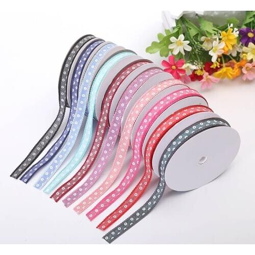 New Handmade DIY Ribbons 1.2cm Denim Circle Wedding Party Wrapping Paper Invitation Card Decoration Supplies Lace Ribbon