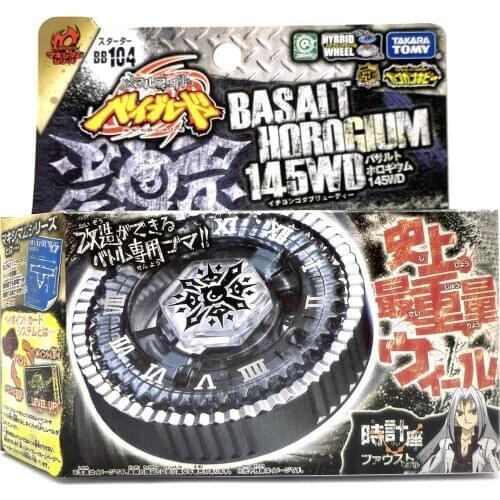 100% ORIGINAL Takara Tomy Beyblade BB104 145WD Basalt Horogium Battle Top Starter Set AS CHILDRENS DAY TOYS