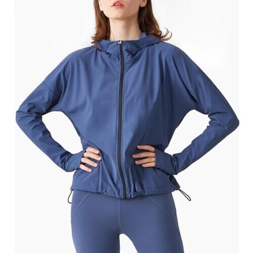 Autumn Zipper Fitness Jacket Active Wear Women Leisure Loose Running Gym Sport Workout Shirt Breathable Running Sportswear Top