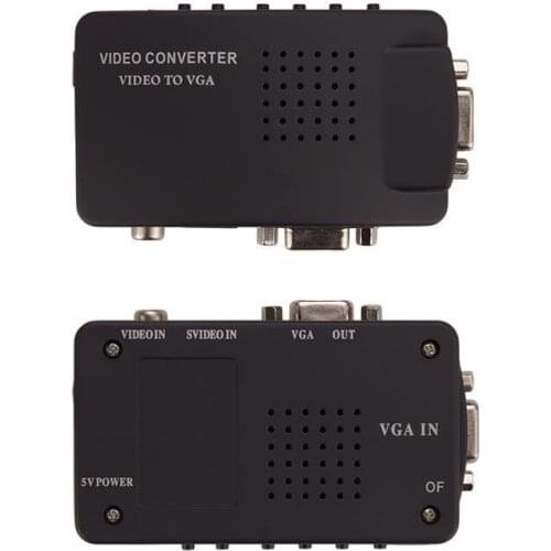 VGA to TV AV BNC USB VGA to Composite RCA S-Video Video Signal Converter Adapter Box Computer Laptop PC MAC Monitor