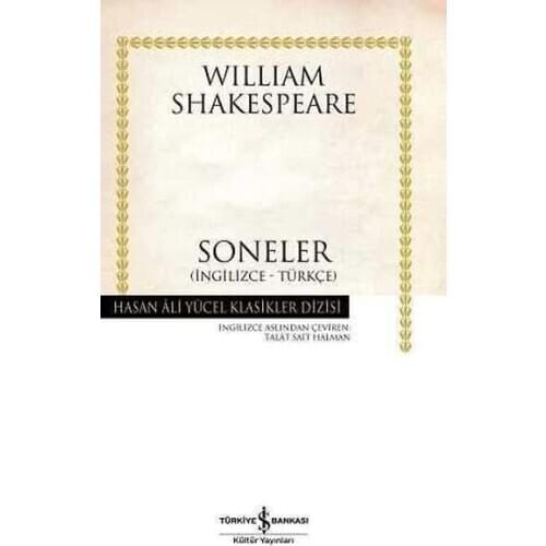 Shakespeares sonnets-Hasan Ali Yücel Classics Business Bank Culture Publications (TURKISH)