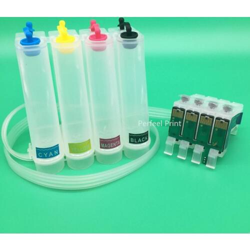 T1281-T1284 Empty CISS Ink System With Chip For Epson S22 SX125 SX420W SX425W SX235W SX130 SX435W SX230 SX440W BX305F BX305FW