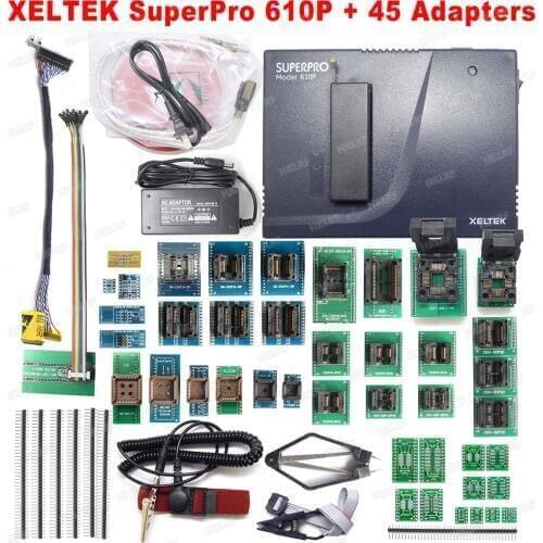 XELTEK SuperPro 610P Universal Programmer with 48 Universal Pin-drivers + 45 Adapters ISP EDID code