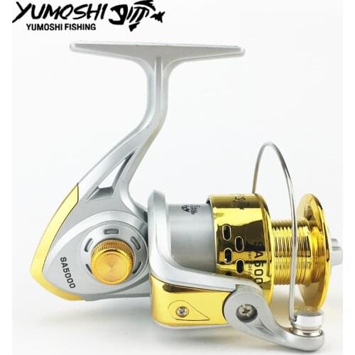 YUMOSHI New1000-7000 12BB 5.5:1 Spinning Fishing Reel Fly Wheel For Fresh/Salt Water Sea Fishing Spinning Reel Carp Fishing