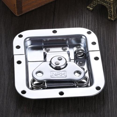 Iron Butterfly Latch Flight Case Toolbox Door Aluminum Air Box Lock Luggage Hasp Latch Furniture Hardware 101*108mm