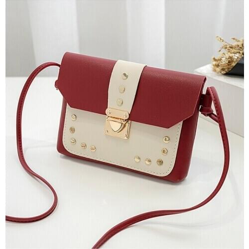 2019 Womens Leather Handbag Fashion Handbags Small Shoulder Bag With Messenger Bag for Women Rivet Small Shoulder Bags