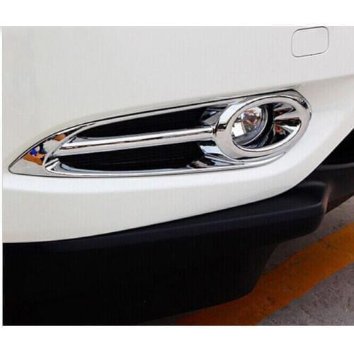 FIT FOR Honda HR-V / VEZEL 2014 2015 2016 2PCS CHROME FRONT FOG LIGHT COVER TRIM MOLDING GARNISH LAMP FOGLIGHT FORHRV