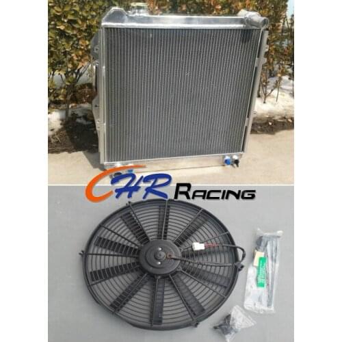 3 row aluminum radiator & fan for CHEVROLET CHEVY CHEVELLE/IMPALA 1963 - 1968
