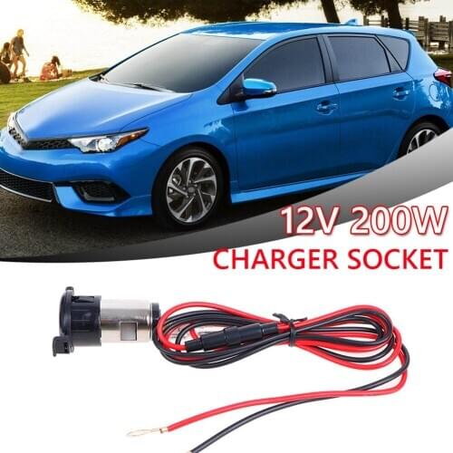 Auto Charger Plug Socket Easily Installation Personal Car Outlet Parts Power 12V 120W Adapter Elements for Motorcycle Car