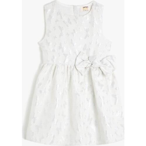 White Pattern Female Child Dress