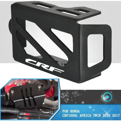 For Honda CRF1000L Africa Twin CRF 1000 L 2016 2017 Motorcycle Front Brake Pump Fluid Tank Oil Cup Reservoir Guard Cover Protect